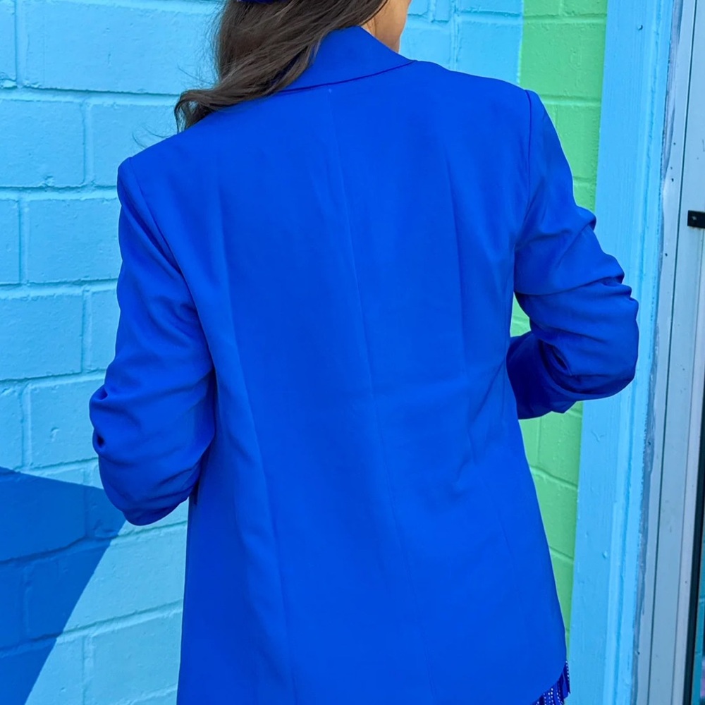 Royal Blue Fringe Blazers - Picture 4 of 4